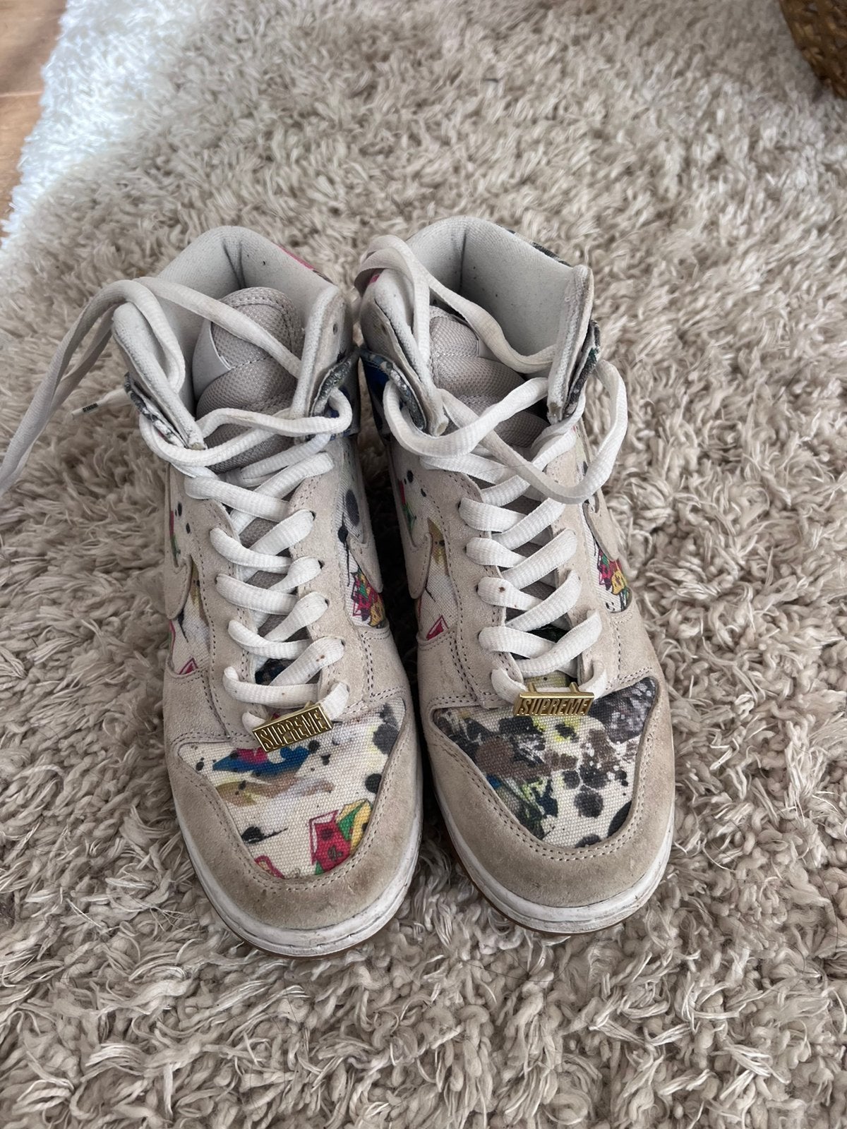 Supreme high dunks, Kinderen en Baby's, Kinderkleding | Schoenen en Sokken, Ophalen of Verzenden, Gebruikt