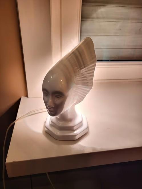 Vintage tafellamp rene lalique Hubert olivier, Ophalen of Verzenden