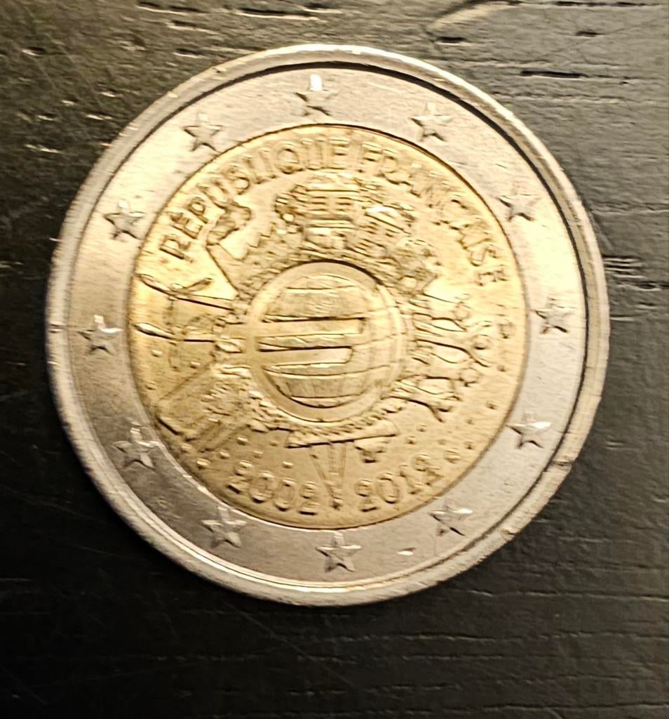 2 euro herdenkingsmunt 2012 frankrijk 10j euro, Ophalen of Verzenden, Frankrijk, 2 euro, Losse munt