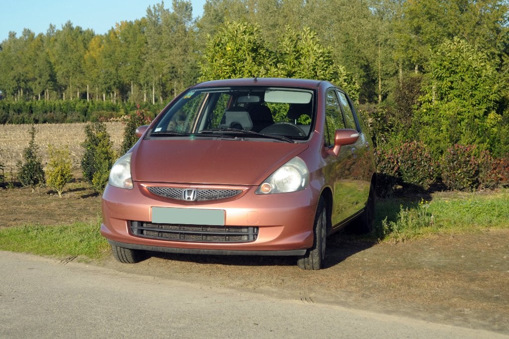 Honda Jazz 1340cc i-SDI benzine  airco gekeud carpass, Auto's, Voorwielaandrijving, Bruin, 1340 cc, Bedrijf