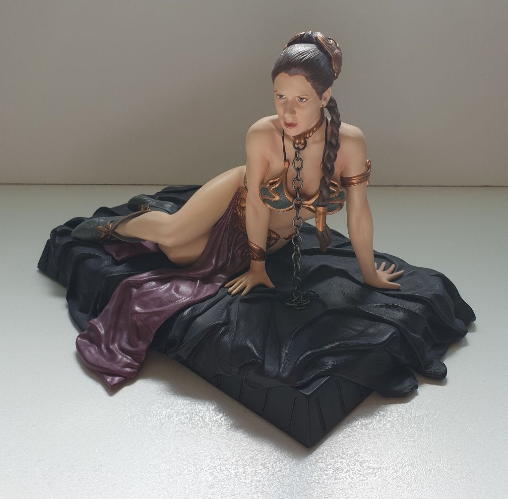 Star Wars-prinses Leia als Jabba Slave Gentle Giant Statue, Verzamelen, Ophalen, Zo goed als nieuw, Beeldje of Buste