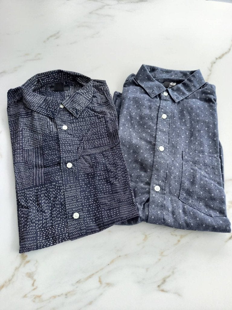 2 hemden - 7 euro per stuk, Kleding | Heren, Overhemden, Ophalen, Zo goed als nieuw, Grijs, Halswijdte 38 (S) of kleiner