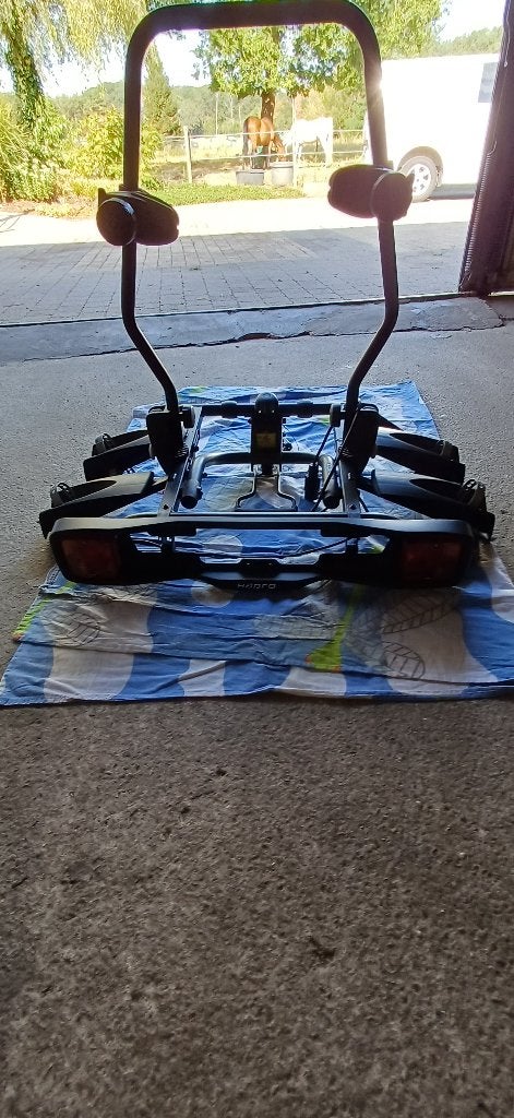 Hapro fietsendrager., Ophalen, Zo goed als nieuw, Brede banden, 2 fietsen