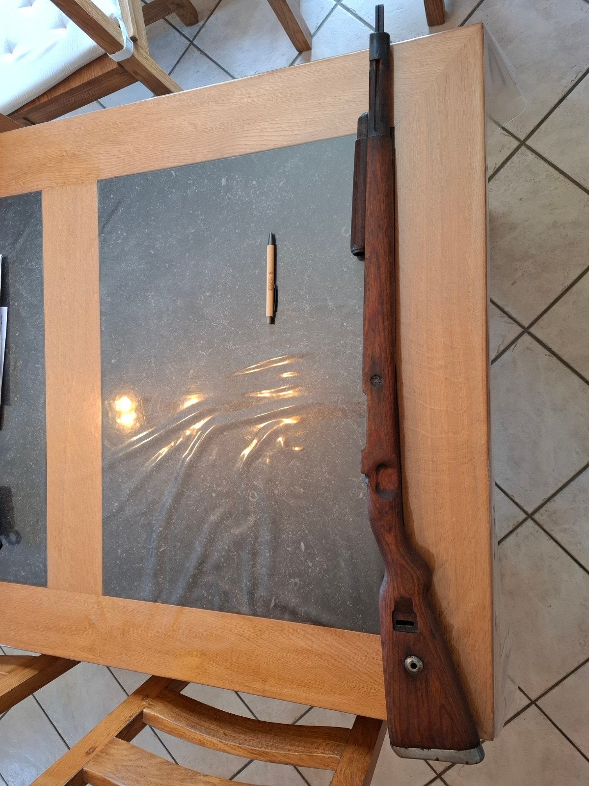 Ensemble bois complet Mauser K98 d'origine allemande, Enlèvement
