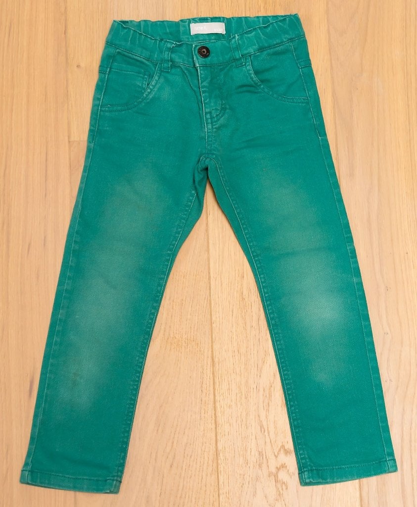 Donkergroene broek Name It, maat 5 jaar, Kinderen en Baby's, Broek, Gebruikt, Name-It, Ophalen of Verzenden