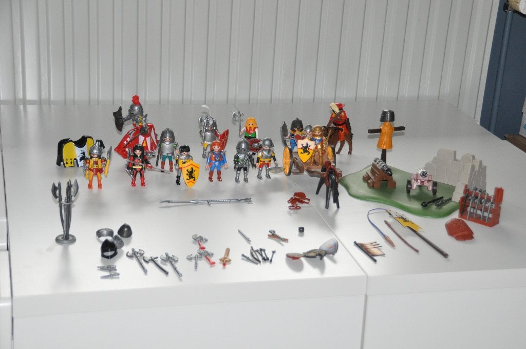 Pakket ridders playmobil + wapens, Ophalen