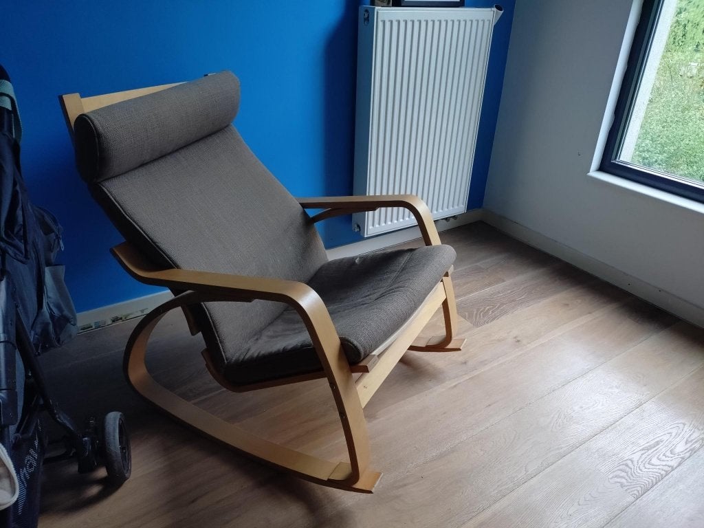Ikea Poang schommelstoel, Ophalen, Stof