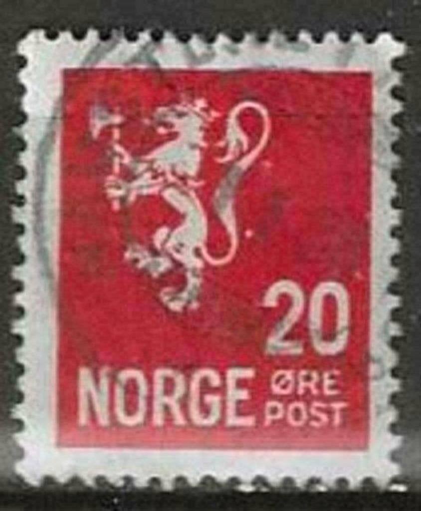 Norvège 1926-1929 - Yvert 115 - Lion et chiffre e vale (ST), Envoi, Norvège, Affranchi