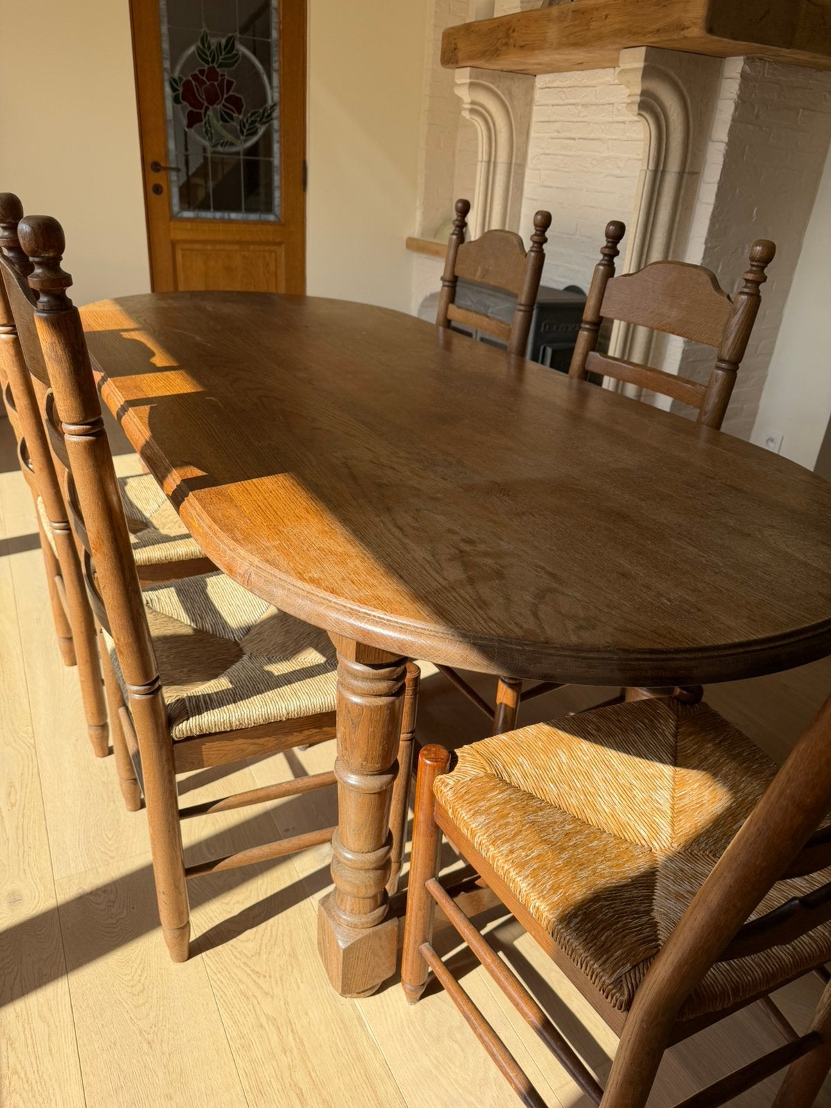 Massieve tafel, Huis en Inrichting, Ophalen, Gebruikt, Vijf personen of meer