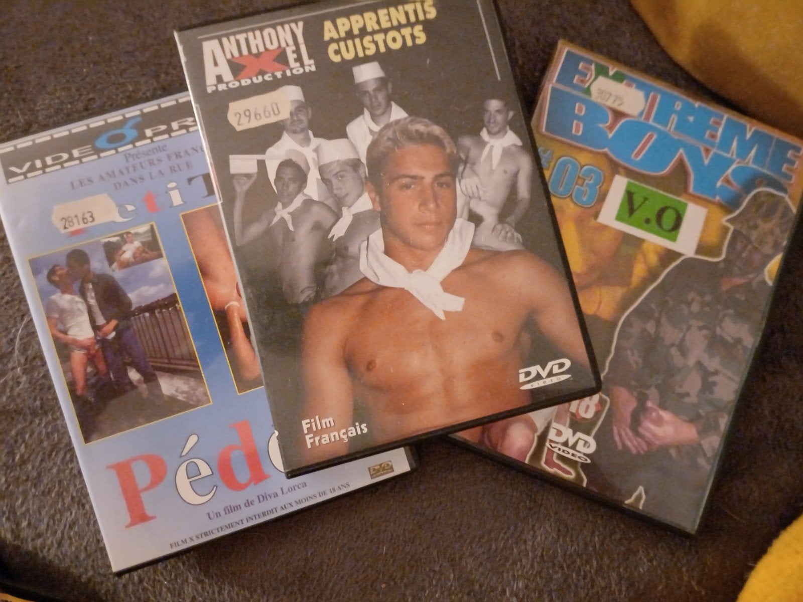 3 DVD porno gay, CD & DVD, Enlèvement