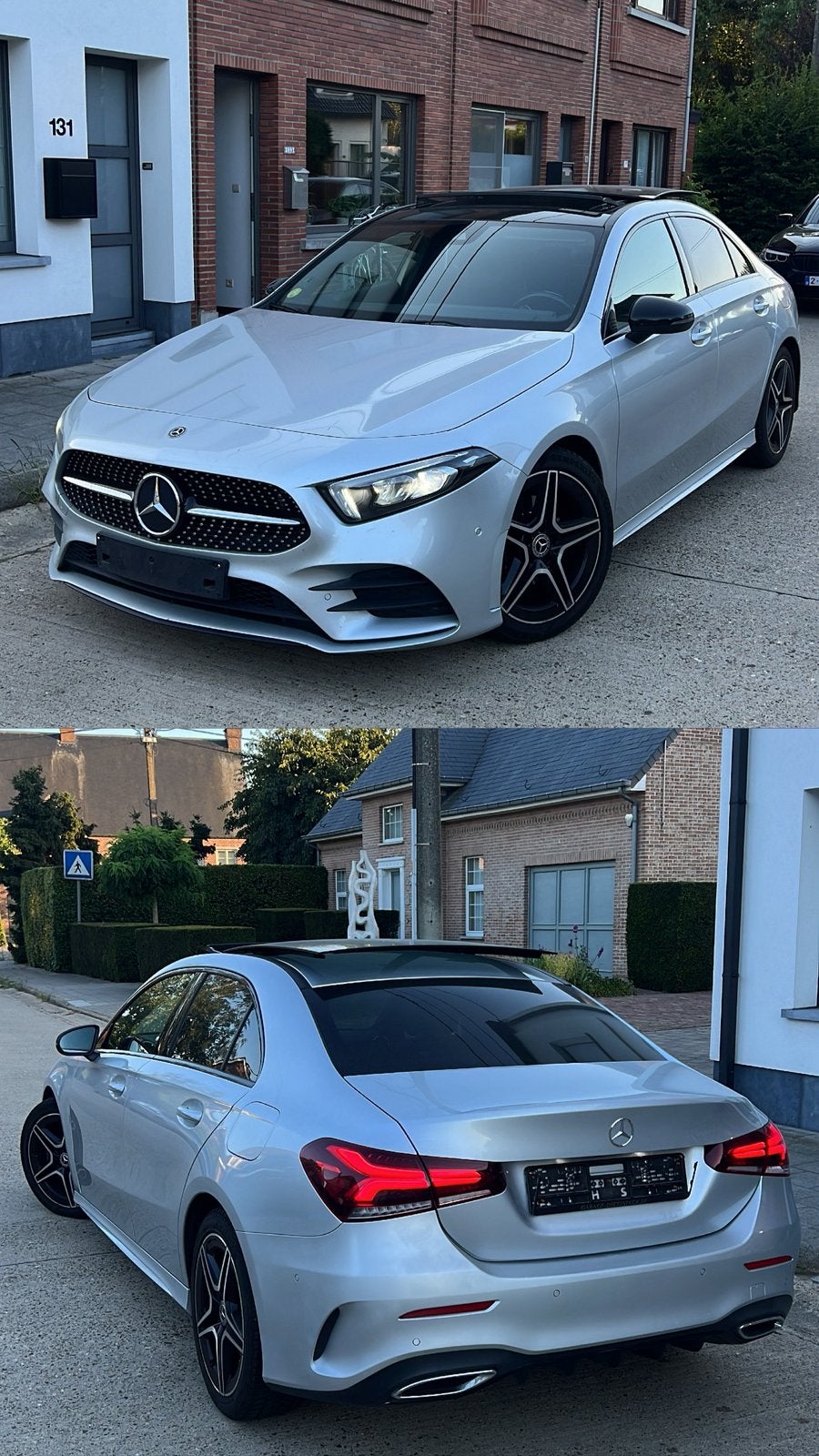 MERCEDES A180d AMG PACK / 2019 / PANO / NIGHT PACK / 99 DKM, Auto's, Automaat, Euro 6, Leder, 5 deurs
