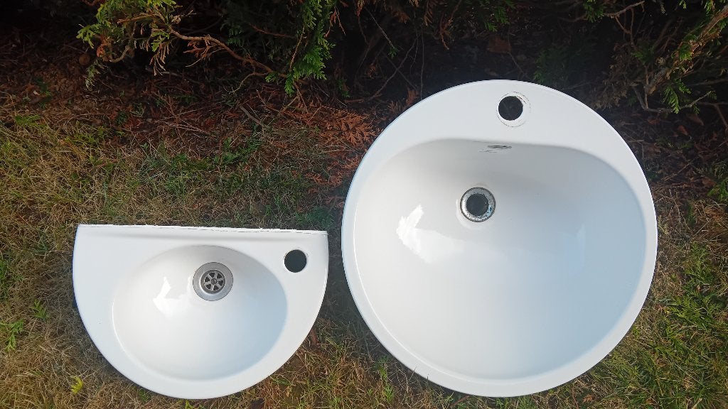 Lavabo/ handenwastafel, Huis en Inrichting, Badkamer | Badkamermeubels, Ophalen, Gebruikt, Wasbak of Wastafel