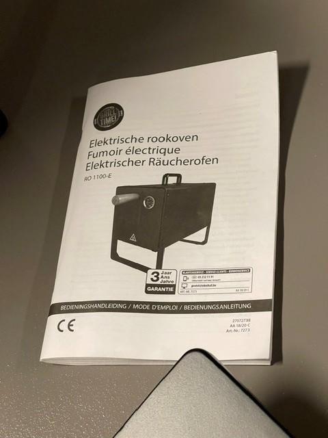 ELEKTRISCHE ROOKOVEN, Electroménager, Fours, Enlèvement, Neuf, Autoportant