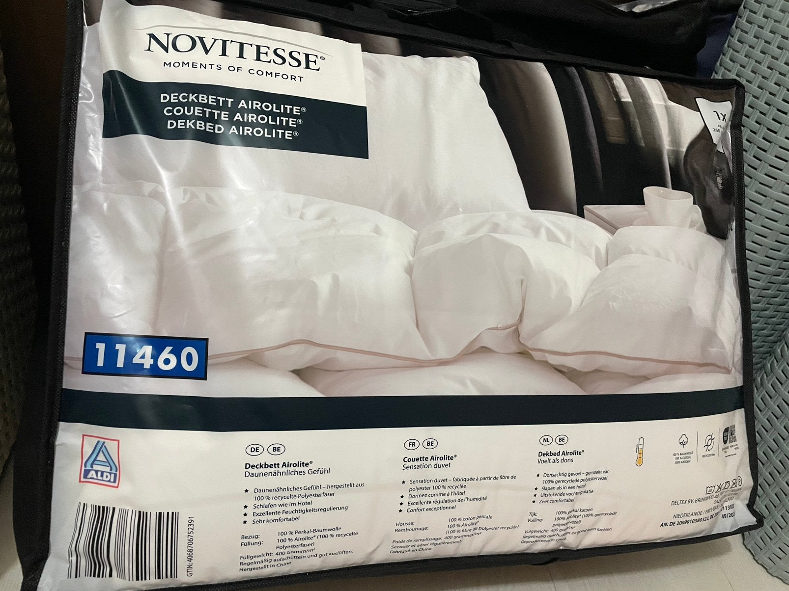 Nouvelle couette, Enlèvement, Neuf