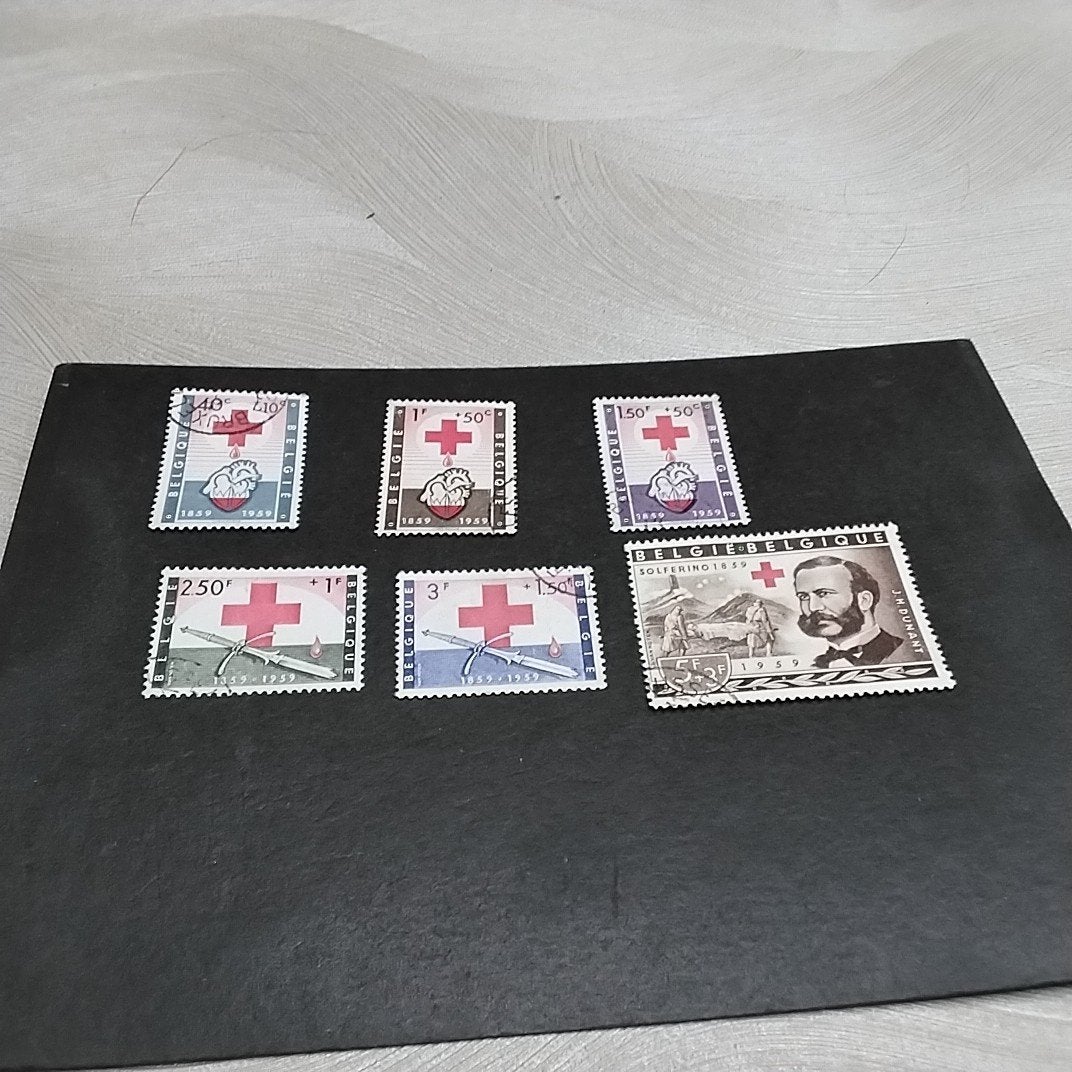 BELGIE 1096/1101 gestempeld met cote 14,50 €, Ophalen of Verzenden, Gestempeld