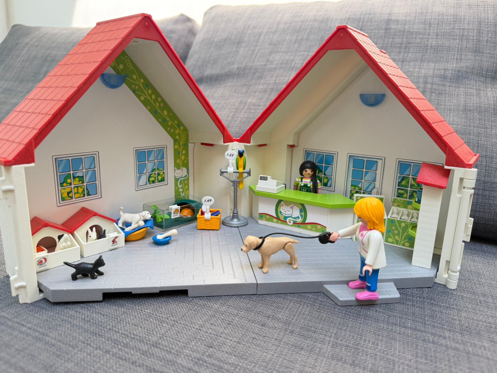 Playmobil 5633 Meeneem Dierenwinkel met dieren, Kinderen en Baby's, Speelgoed | Playmobil, Ophalen, Zo goed als nieuw