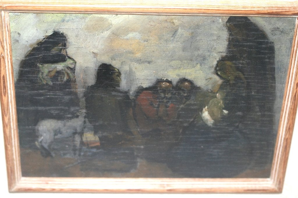 Maurice De Vocht (1914 -2006) olie schilderij Gesigneerd, Ophalen of Verzenden, Gesigneerd, Olieverf, Paneel