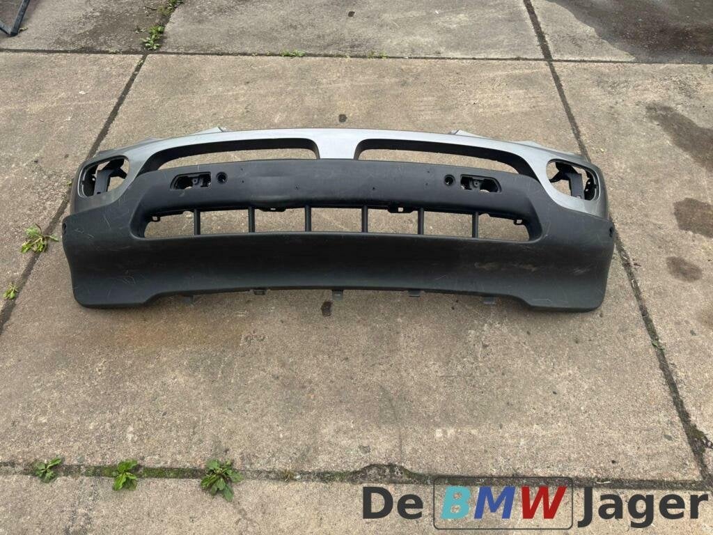 Voorbumper grijs BMW X5 E53 facelift 51117115901, Gebruikt, Voor, Ophalen of Verzenden, Bumper