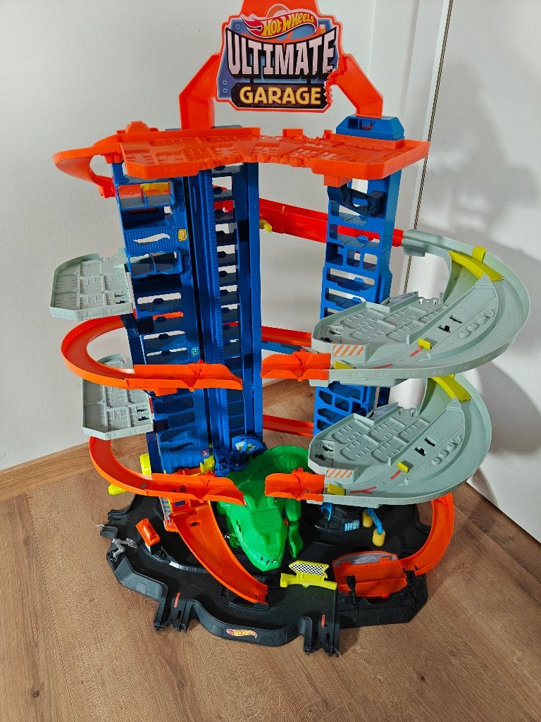 Garage hot Wheels, Kinderen en Baby's, Speelgoed | Racebanen, Ophalen, Zo goed als nieuw, Racebaan, Hot Wheels