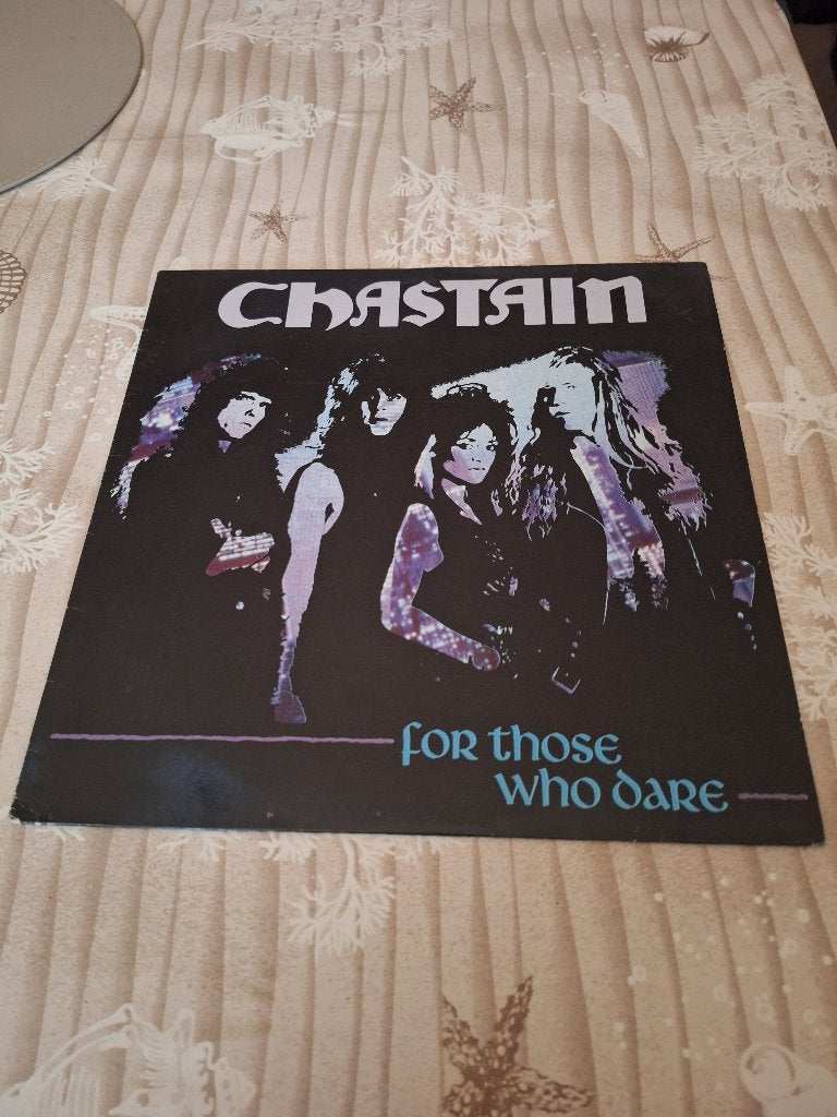CHASTAIN / for those who dare. 1lp. 1990. first press., CD & DVD, Vinyles | Hardrock & Metal, LP, Enlèvement ou Envoi, Utilisé