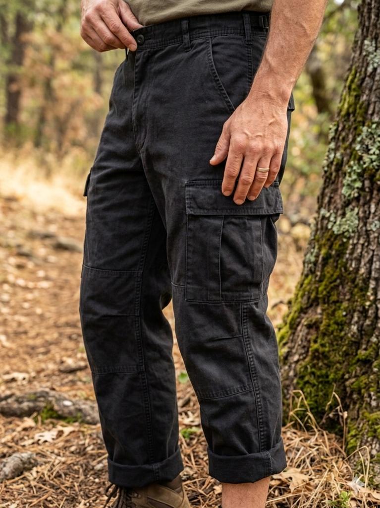 Pantalon cargo noir militaire Rothco taille L 42 44, Enlèvement ou Envoi, Taille 52/54 (L), Porté, Rothco