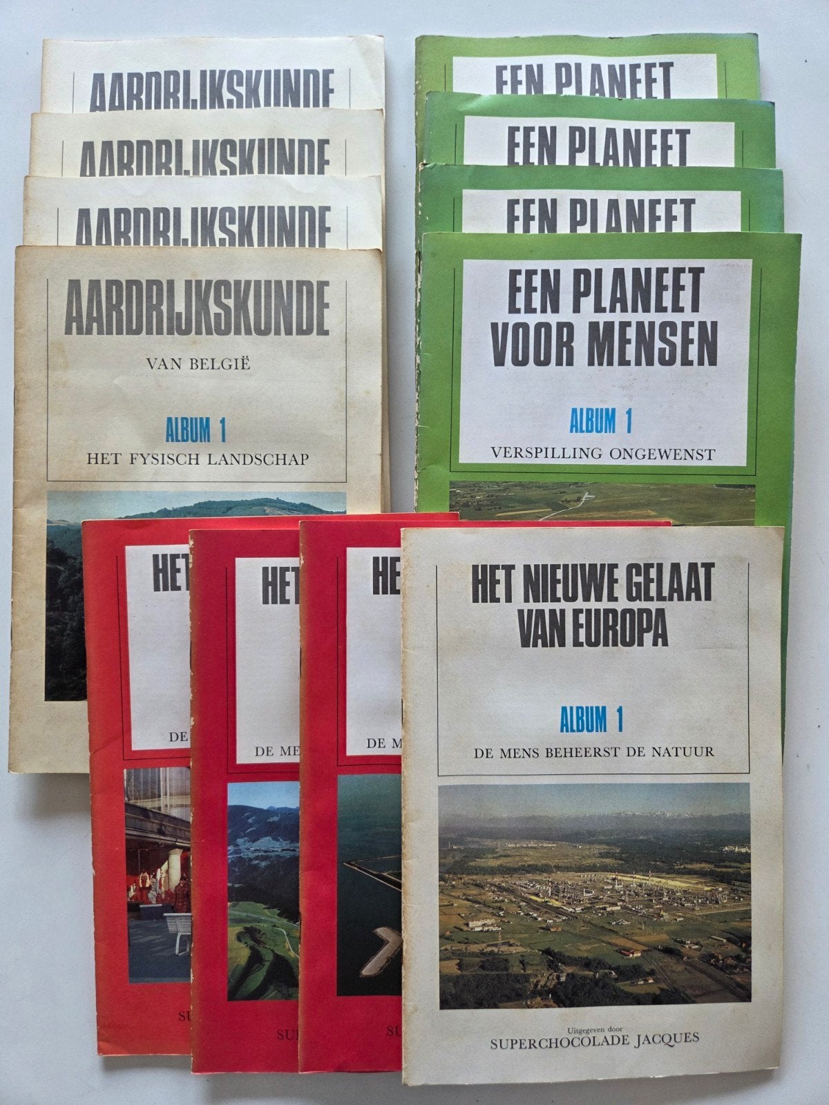 Serie van 12 stickerboeken Chocolade Jacques, Ophalen of Verzenden