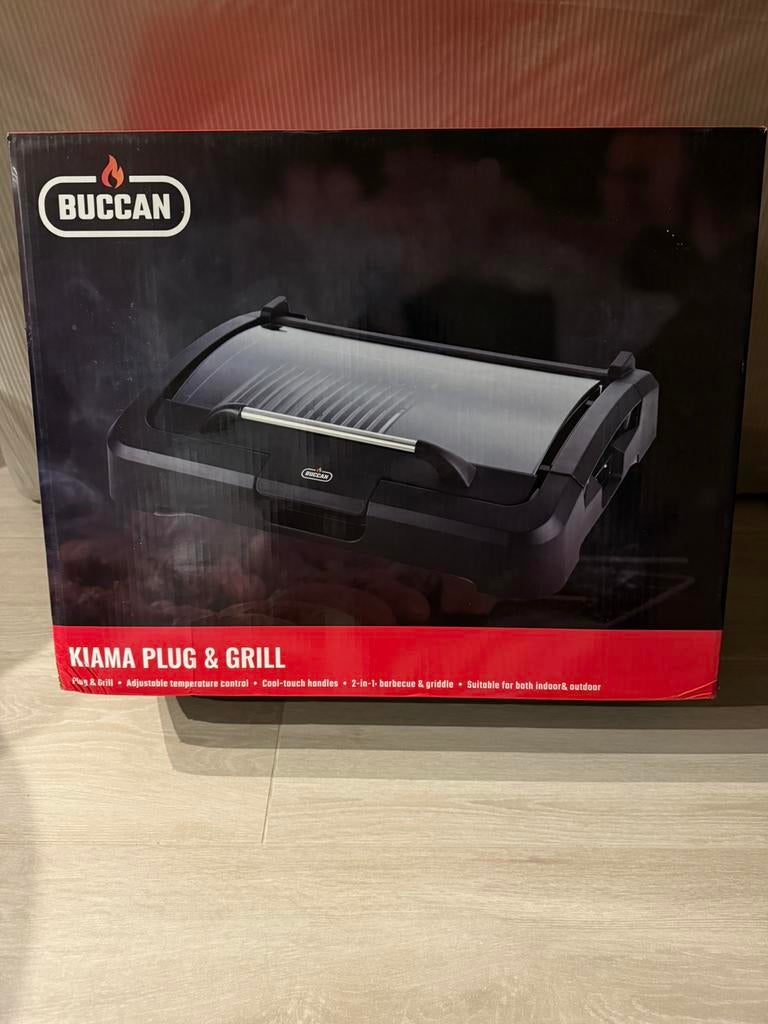 Buccan BBQ - Plaque de cuisson électrique - 2000W, Electroménager, Grils de contact, Comme neuf, Enlèvement ou Envoi
