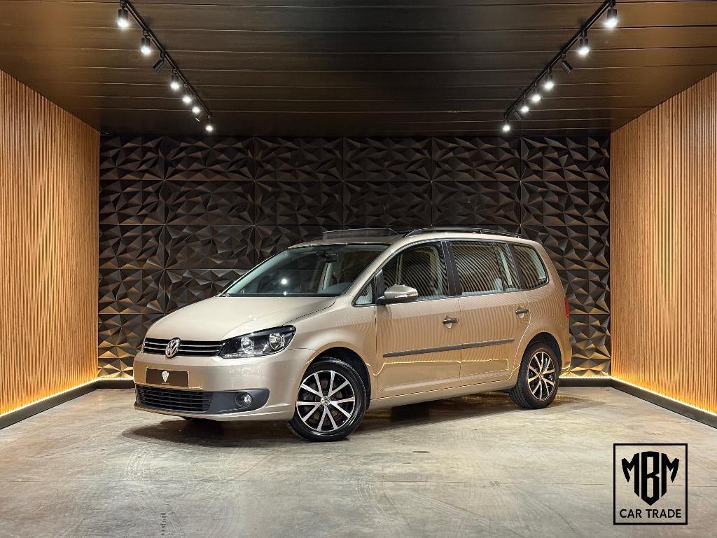 ✅ Volkswagen Touran 1.2 TSI Highl 7ZITP Pano Navi 1eig GARAN, Autos, 1197 cm³, Euro 5, Achat, Beige