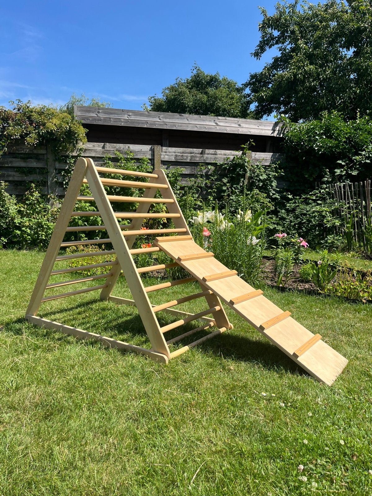 Appareil d'escalade pliable avec toboggan, Enlèvement, Comme neuf, Mur d'escalade