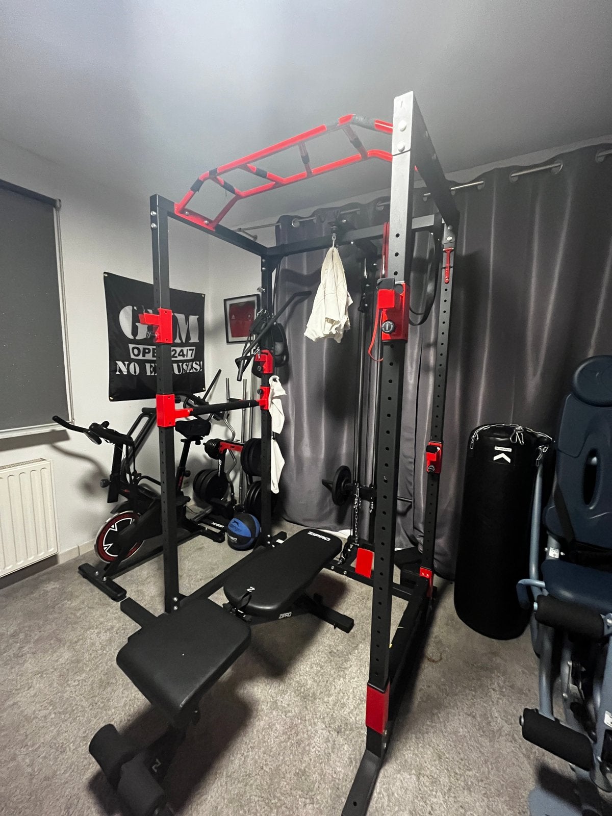 Home gym complet avec plein d’accessoires, Ophalen, Zo goed als nieuw