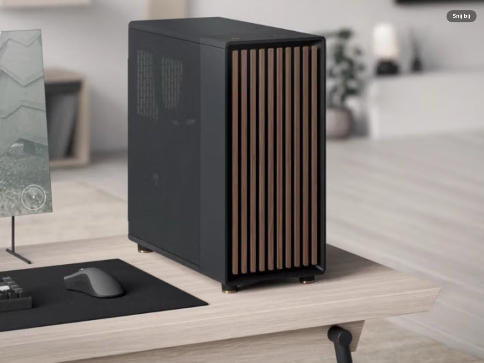 Fractal Design North midi tower behuizing Zwart/houtkleur, Ophalen, Nieuw