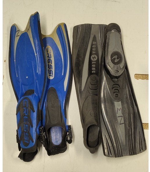 duik fins, Watersport en Boten, Ophalen, Gebruikt