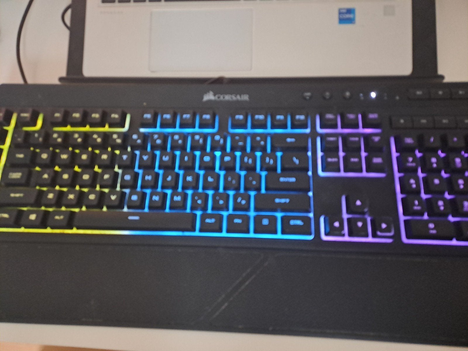 Toetsenbord qwerty Corsair K56, Computers en Software, Ophalen, Gaming toetsenbord, Zo goed als nieuw, Qwerty