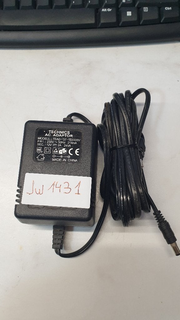 jw1431: adaptor voeding power supply 12V 2A, Enlèvement ou Envoi, Utilisé