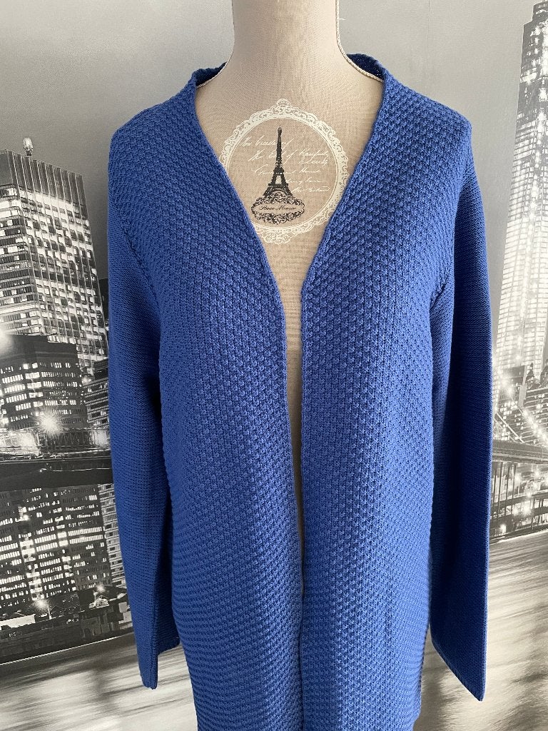 Cardigan trui vest blauw - merk Yest - 42, Vêtements | Femmes, Pulls & Gilets, Taille 42/44 (L), Comme neuf, Bleu, Yest