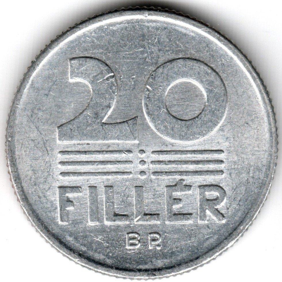 Hongarije : 20 Filler 1989  KM#573  Ref 16216, Postzegels en Munten, Ophalen of Verzenden, Hongarije, Losse munt