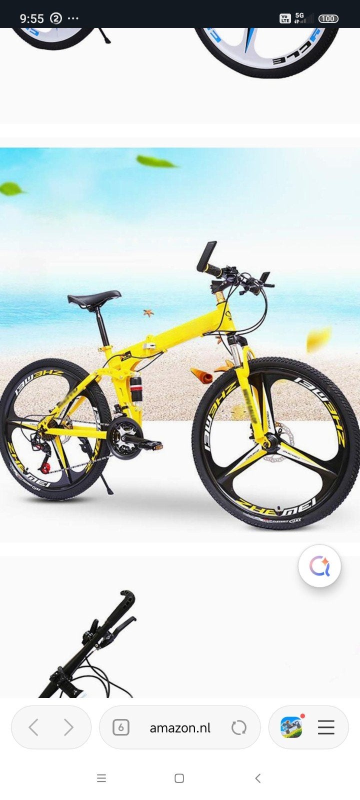 Plooi mountainbike, Fietsen en Brommers, Fietsen | Mountainbikes en ATB, Ophalen
