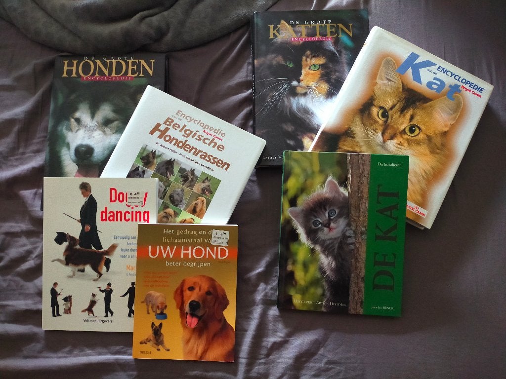 Boeken over hond en kat (kan ook apart verkocht worden), Enlèvement, Neuf, Chiens