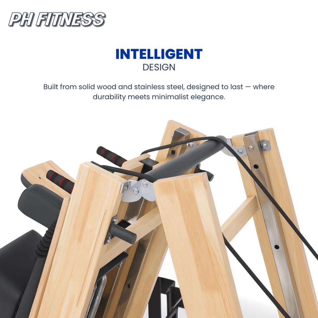 Opvouwbare Pilates Reformer – Studio Kwaliteit | Compact, Ophalen, Nieuw