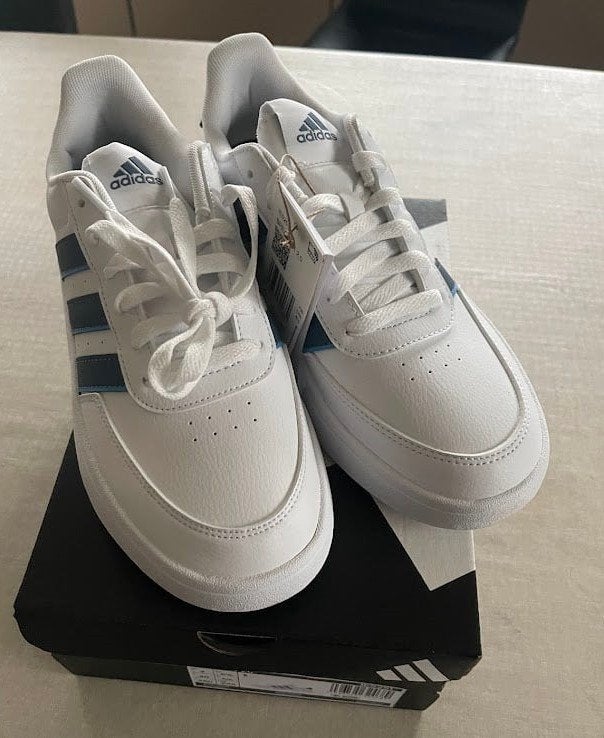 Adidas Breaknet 2.0 Sneakers Wit/Blauw Nieuw Heren Maat 40, Vêtements | Hommes, Chaussures, Neuf, Bleu, Baskets, Enlèvement