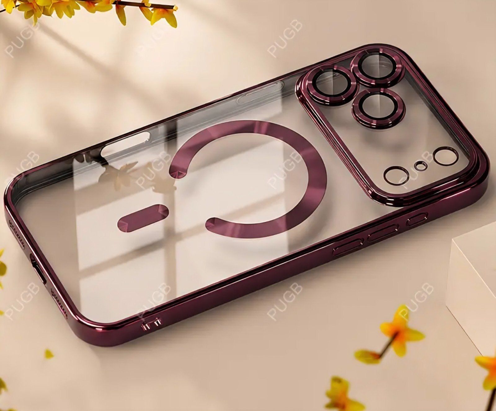 Bordeauxrood hoesje voor iPhone 18 pro max MAFsafe, Kunststof, MagSafe, Overige typen, Nieuw
