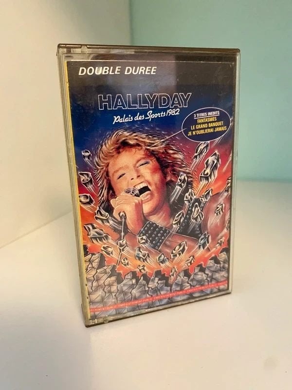 Johnny Hallyday – Palais Des Sports 1982, Originale, Utilisé, 1 cassette audio, Rock en Metal