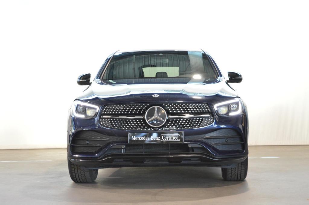 Mercedes-Benz GLC-Klasse 220 D 4MATIC Coupé AMG Line | Pano, Auto's, Mercedes-Benz, Automaat, Stof, Zwart, 4 cilinders