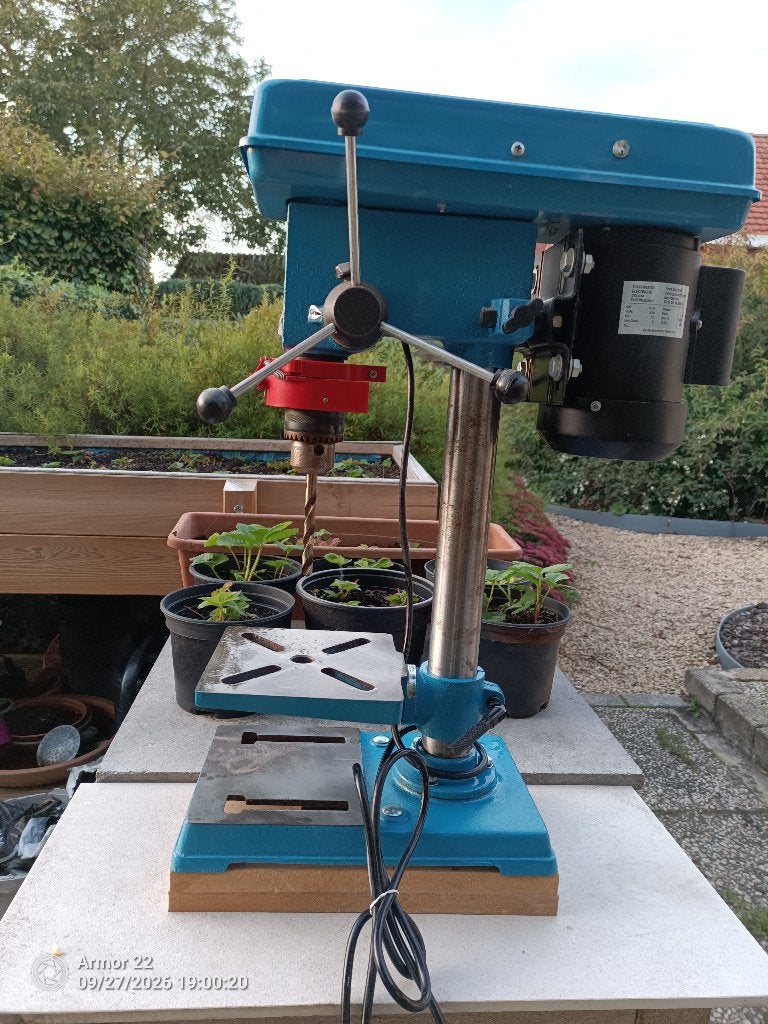Perceuse Topcraft, Bricolage & Construction, Enlèvement, Comme neuf, 600 watts ou plus, Foreuse sur colonne