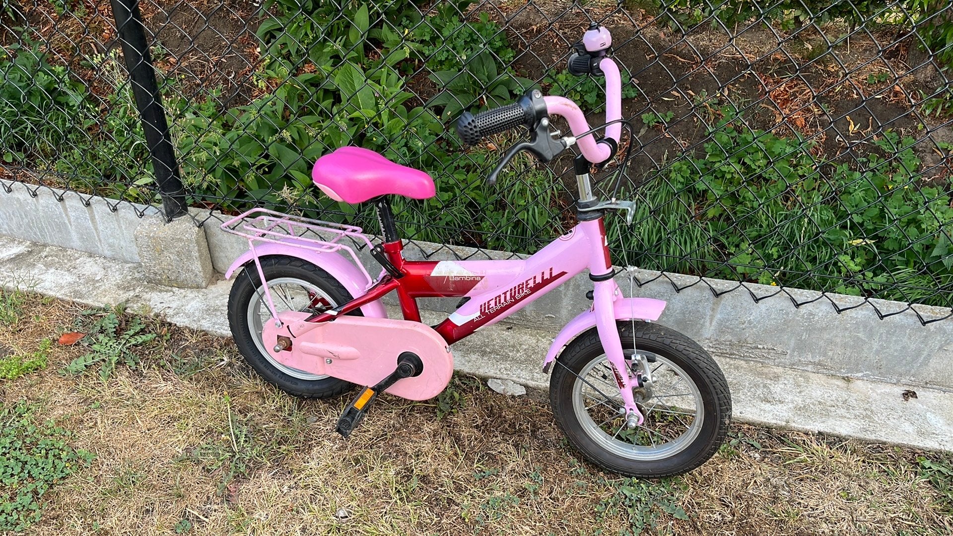 Een eerste fiets, Fietsen en Brommers, Fietsen | Kinderfietsjes, Ophalen, Gebruikt, Zijwieltjes
