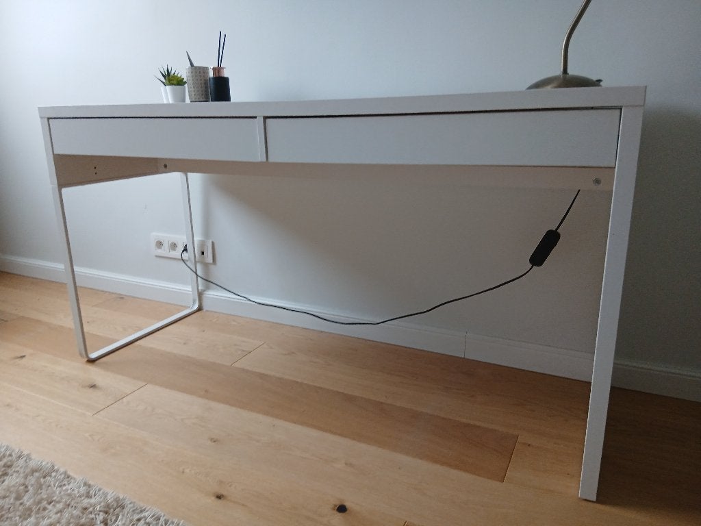 Bureau IKEA Micke 142 x 50, Maison & Meubles, Bureaux, 142 cm, Enlèvement, Utilisé, IKEA