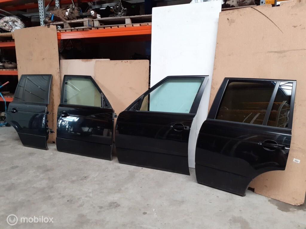 Deur Range Rover L322 Vogue Zwart Portier Deuren Portieren, Land Rover, Land Rover, Arrière, Utilisé