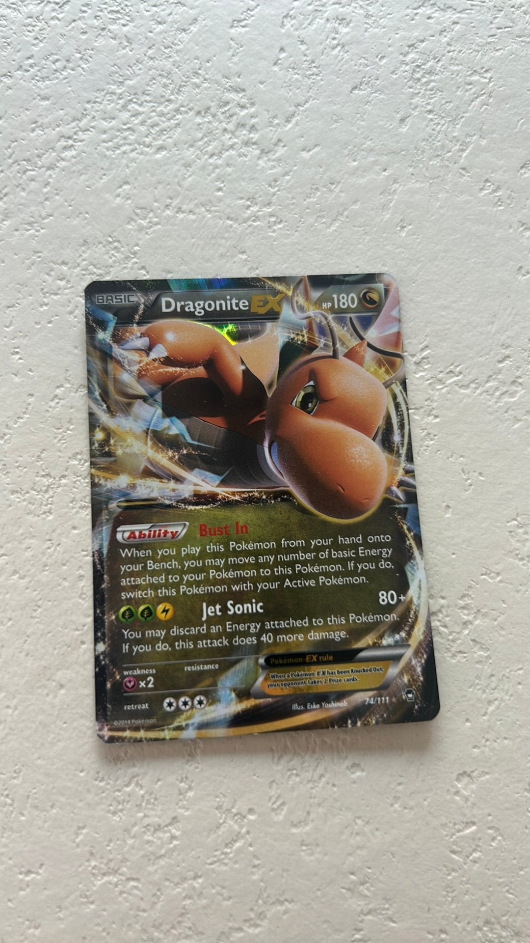 Dragonite ex, Hobby en Vrije tijd, Ophalen of Verzenden, Gebruikt, Losse kaart