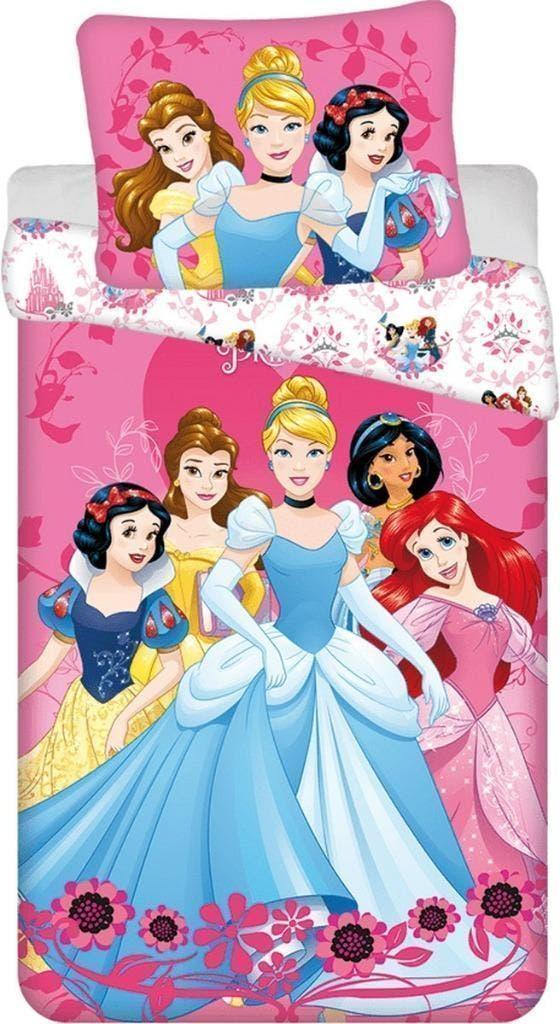 Disney Princess Dekbedovertrek 140 x 200 cm - Katoen, Meisje, Dekbedovertrek, Nieuw, Ophalen of Verzenden
