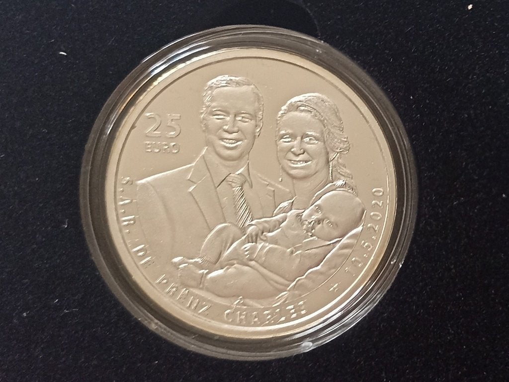 Luxembourg 25 euro 2020 Naissance princière - Ag925 BE/proof, Enlèvement ou Envoi, Luxembourg, Argent
